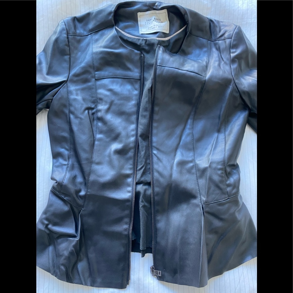Zara Black Leather Jacket
